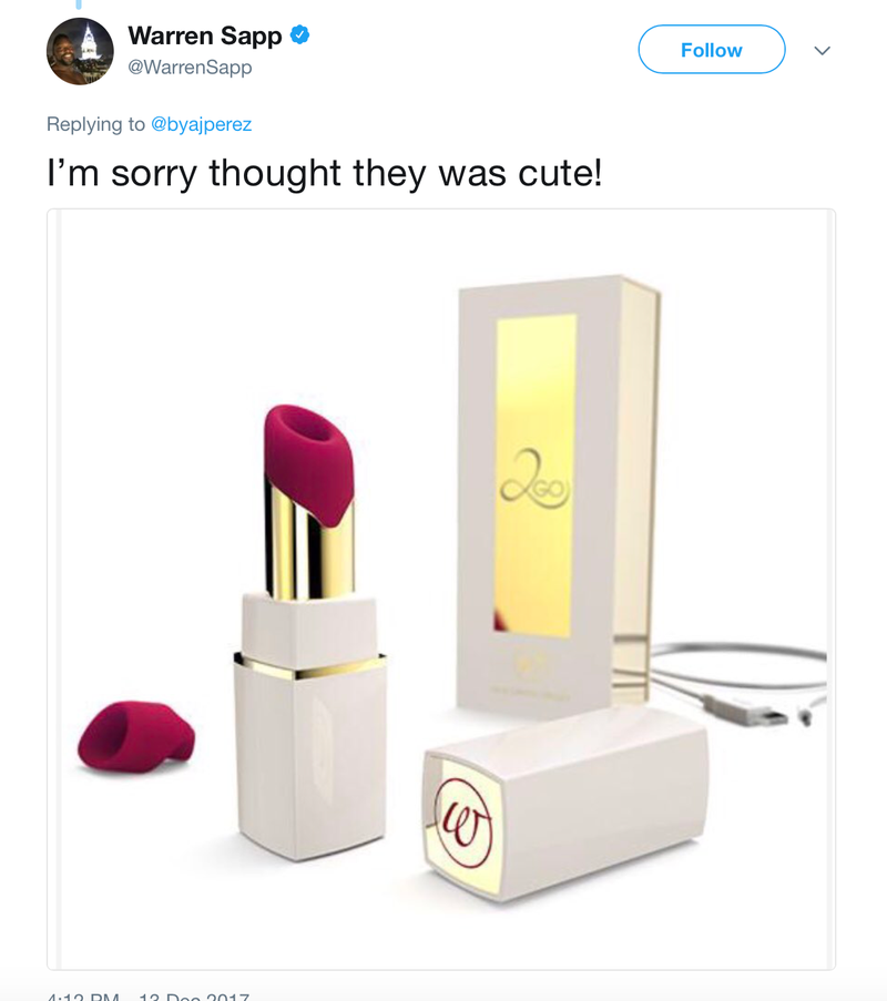 Illustration for article titled Former NFL Player
Warren Sapp Thought Buying Co-Workers Vibrators Was OK Because They Were
Cute Vibrators